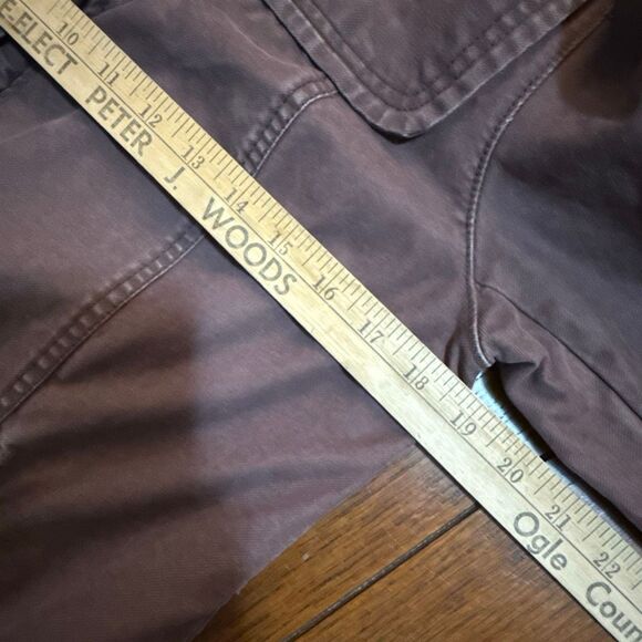 Y2K Mossimo Supply Co Brown Utility Jacket Women’s M | 2000s High Neck Zip Cargo - Picture 11 of 14